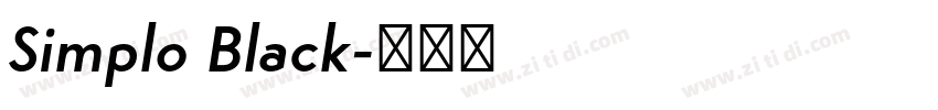 Simplo Black字体转换